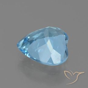 Topacio Azul Cielo natural de 2.47 ct, Corazón, VVS