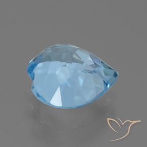 Topacio Azul Cielo natural de 2.83 ct, Corazón, VVS