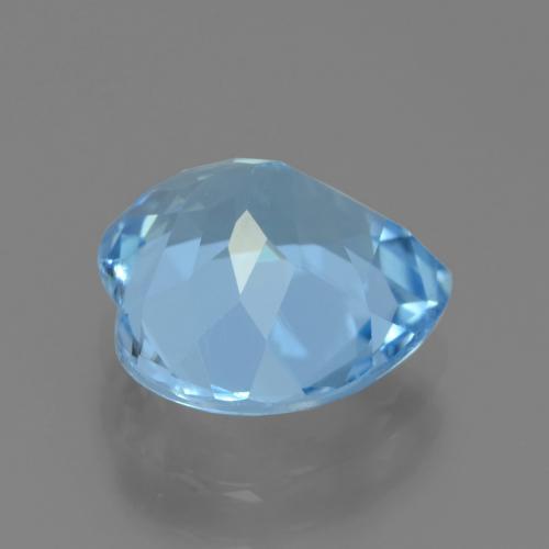 Topacio Azul Suizo natural de 3.14 ct, Corazón, VVS