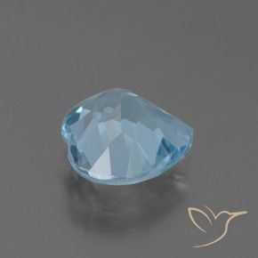 Topacio Azul Cielo natural de 2.88 ct, Corazón, VVS