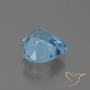Topacio Azul Cielo natural de 3.07 ct, Corazón, VVS
