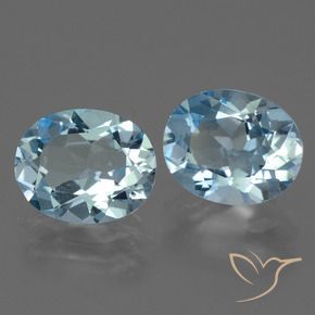Gemas de Topacio Azul Cielo natural de 5.81 ct, Ovalada, VVS-VS