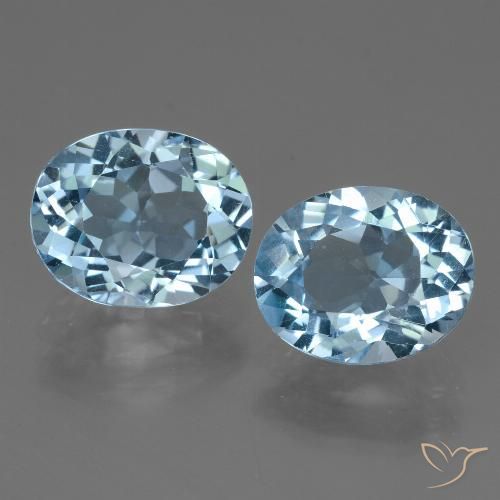 6.75ctw Natural Azul Suizo Topacio, Ovalada, VVS-VS