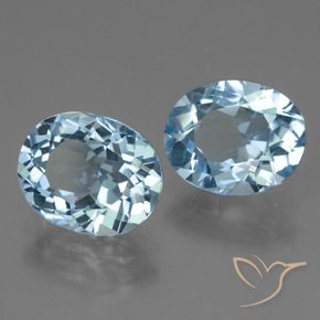 Gemas de Topacio Azul Suizo natural de 6.75 ct, Ovalada, VVS-VS