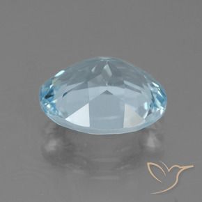 Topacio Azul Cielo natural de 3.29 ct, Corte Óvalo, VVS