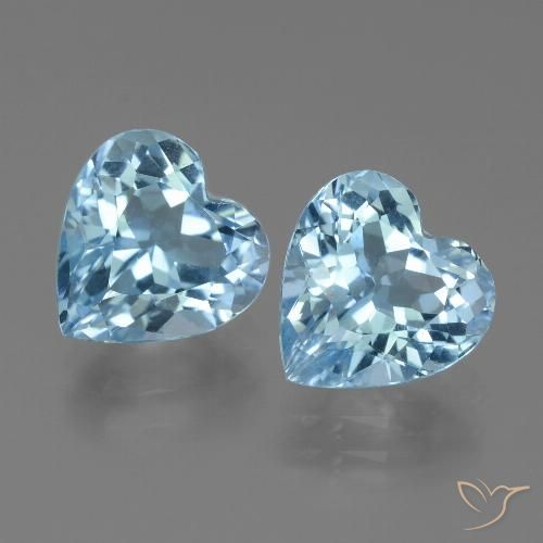 6.32ctw Natural Azul Cielo Topacio, Corazón, VVS