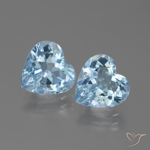 5.79ctw Natural Azul Cielo Topacio, Corazón, VVS