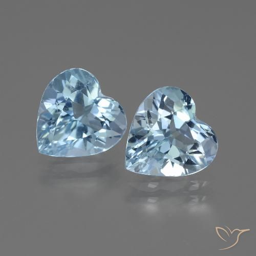 5.33ctw Natural Azul Suizo Topacio, Corazón, VS