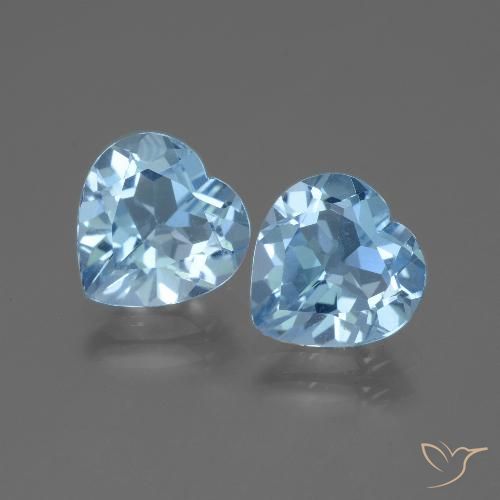 5.52ctw Natural Azul Cielo Topacio, Corazón, VVS