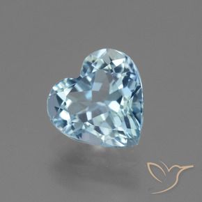 Topacio Azul Cielo natural de 2.83 ct, Corazón, VVS