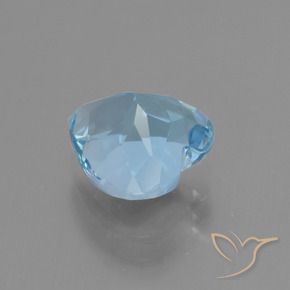 Topacio Azul Suizo natural de 3.22 ct, Corazón, VVS