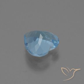 Topacio Azul Cielo natural de 2.63 ct, Corazón, VS