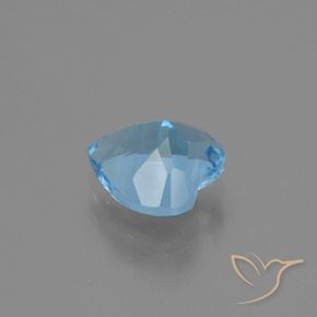 Topacio Azul Suizo natural de 2.67 ct, Corazón, VS