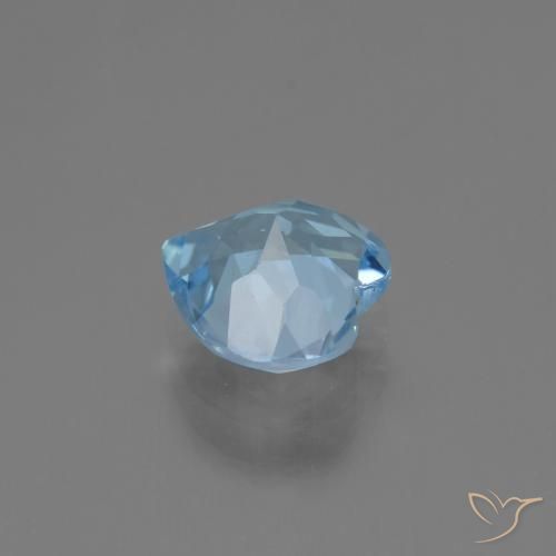 Topacio Azul Suizo natural de 2.53 ct, Corazón, VVS