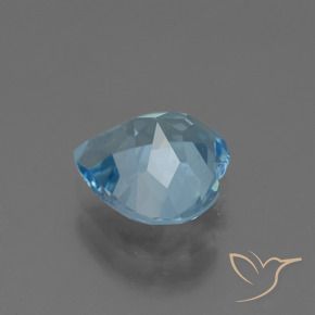 Topacio Azul Suizo natural de 2.76 ct, Corazón, VVS