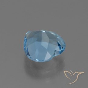 Topacio Azul Cielo natural de 3.08 ct, Corazón, VVS
