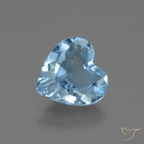 2.31ct Natural Azul Cielo Topacio, Corazón, VVS