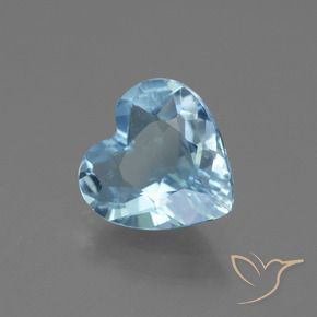 Topacio Azul Cielo natural de 2.31 ct, Corazón, VVS