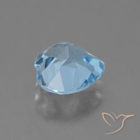 Topacio Azul Cielo natural de 3.01 ct, Corazón, VVS
