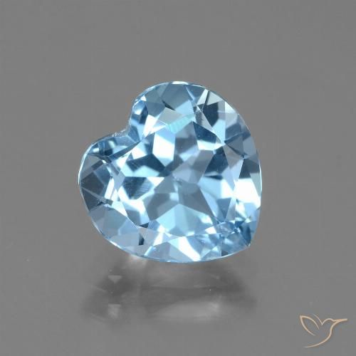 2.94ct Natural Azul Cielo Topacio, Corazón, VVS, Photo A