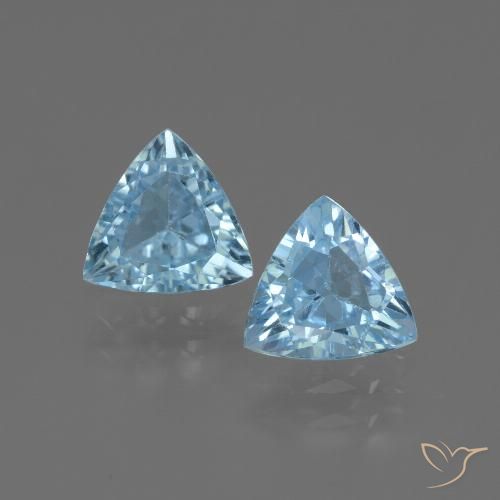 2.48ctw Natural Azul Cielo Topacio, Trillón, VS