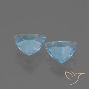 Gemas de Topacio Azul Cielo natural de 2.48 ct, Trillón, VS