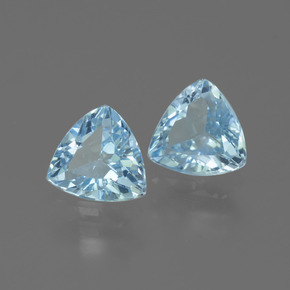 Gemas de Topacio Azul Cielo natural de 2.62 ct, Trillón, VVS-VS