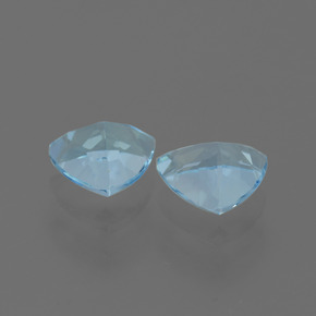 Gemas de Topacio Azul Cielo natural de 2.62 ct, Trillón, VVS-VS