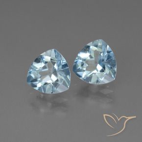 Gemas de Topacio Azul Cielo natural de 2.72 ct, Trillón, VVS-VS