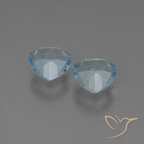 Gemas de Topacio Azul Cielo natural de 2.72 ct, Trillón, VVS-VS