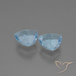 Gemas de Topacio Azul Cielo natural de 2.54 ct, Trillón, VVS-VS