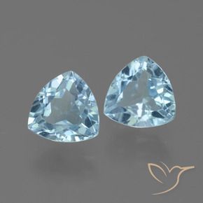 Gemas de Topacio Azul Cielo natural de 3.04 ct, Trillón, VVS-VS