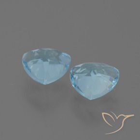 Gemas de Topacio Azul Cielo natural de 3.04 ct, Trillón, VVS-VS