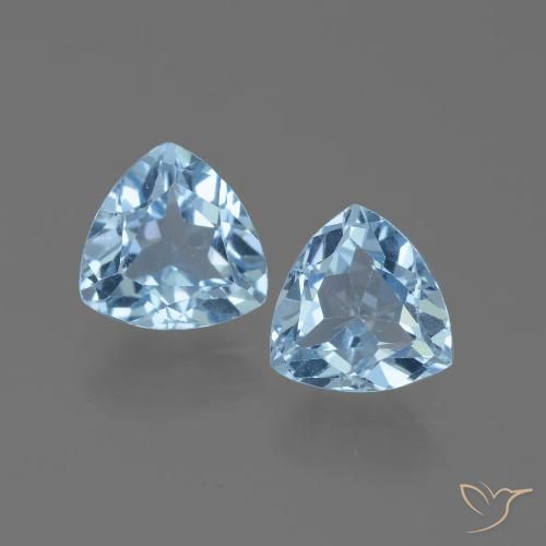 2.58ctw Natural Azul Suizo Topacio, Trillón, VVS-VS