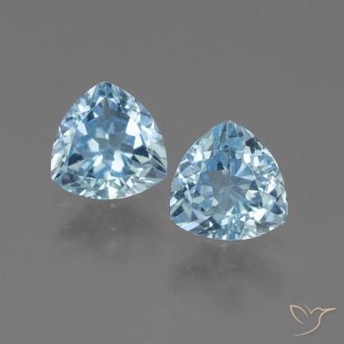 2.94ctw Natural Azul Suizo Topacio, Trillón, VVS-VS