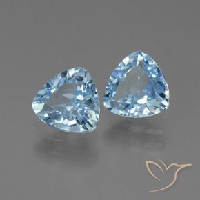 Gemas de Topacio Azul Cielo natural de 2.68 ct, Trillón, VS