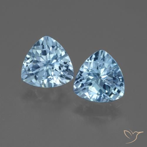 2.78ctw Natural Azul Suizo Topacio, Trillón, VVS-VS