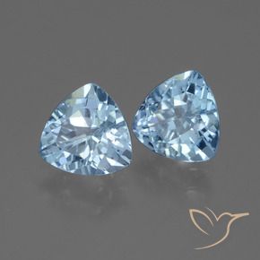 Gemas de Topacio Azul Suizo natural de 2.78 ct, Trillón, VVS-VS