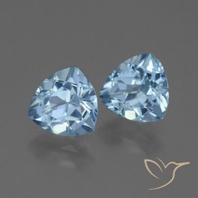 Gemas de Topacio Azul Cielo natural de 2.84 ct, Trillón, VVS-VS