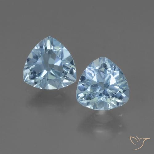 2.78ctw Natural Azul Cielo Topacio, Trillón, VVS-VS, Photo A