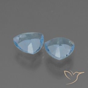 Gemas de Topacio Azul Cielo natural de 2.78 ct, Trillón, VVS-VS
