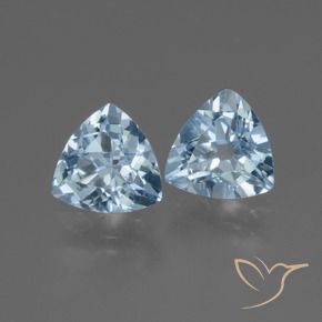 Gemas de Topacio Azul Cielo natural de 2.54 ct, Trillón, VVS-VS