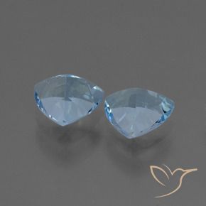 Gemas de Topacio Azul Cielo natural de 2.54 ct, Trillón, VVS-VS