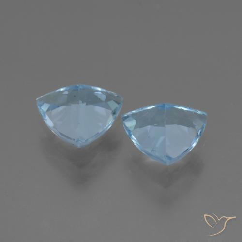Gemas de Topacio Azul Cielo natural de 2.57 ct, Trillón, VS