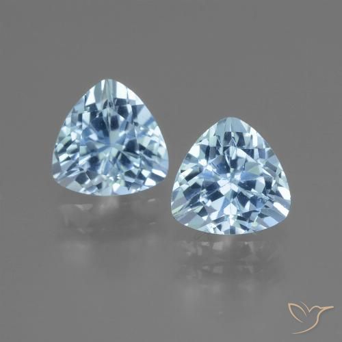 3.16ctw Natural Azul Suizo Topacio, Trillón, VVS-VS