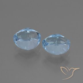 Gemas de Topacio Azul Suizo natural de 3.16 ct, Trillón, VVS-VS