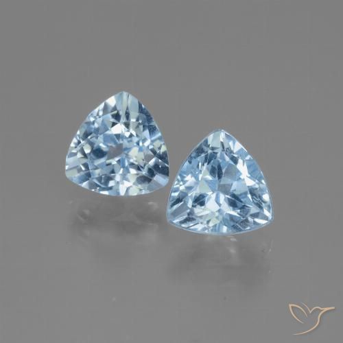 3.01ctw Natural Azul Cielo Topacio, Trillón, VVS-VS