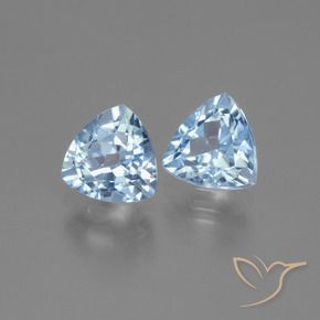 Gemas de Topacio Azul Cielo natural de 3.01 ct, Trillón, VVS-VS