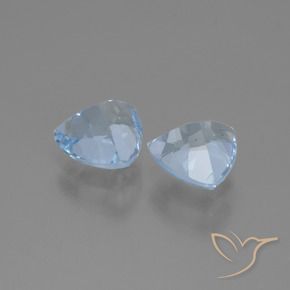 Gemas de Topacio Azul Cielo natural de 3.01 ct, Trillón, VVS-VS