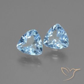 Gemas de Topacio Azul Cielo natural de 2.56 ct, Trillón, VS